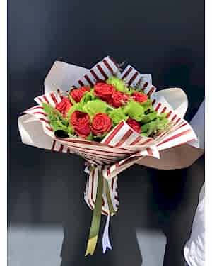 11 Kırmızı Gül Buketi