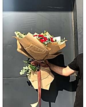 15 Kırmızı Gül Buketi