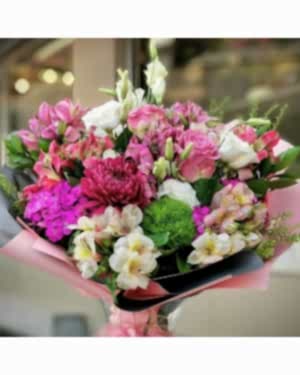 Lila Gül Astemeria Buketi