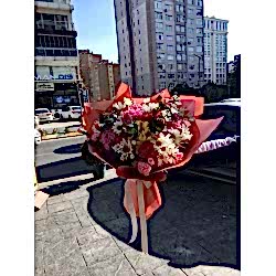 Papatya ve Kır Çiçeği Buketi