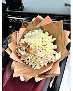 101 Adet Beyaz Ekvator Gül